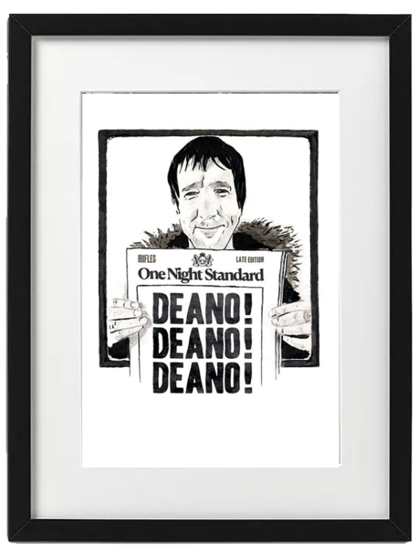 Unsigned Deano Deano Print (hand painted mod ring)